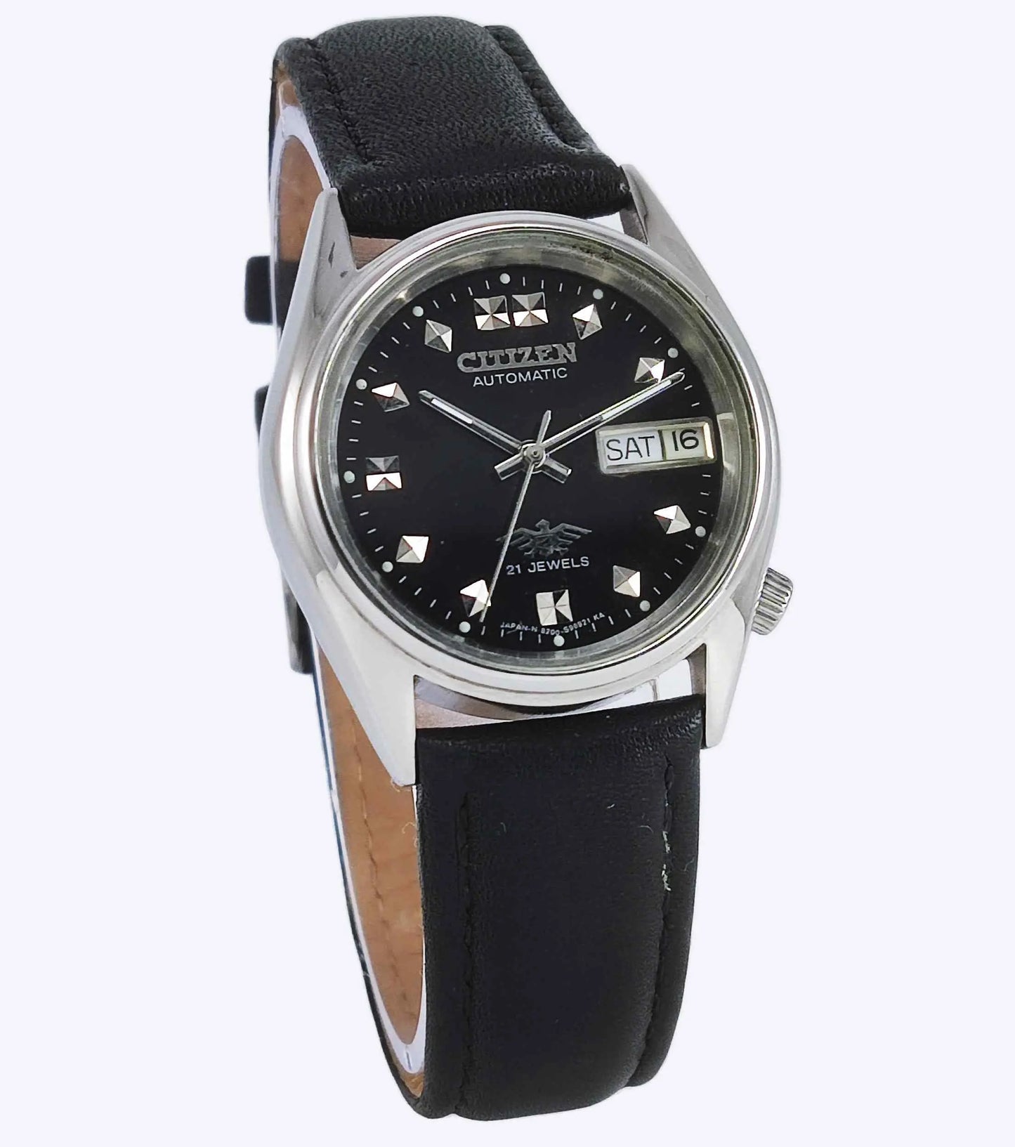 Citizen Automatic 6650A Golden Dial 21 Jewels Women Mechanical Watch Discover-Diamonds