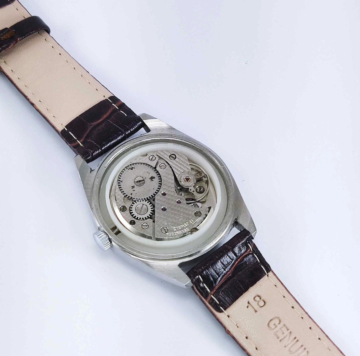 Benrus 17 Jewels Shock Proof Silver Dial Men's Watch Discover-Diamonds