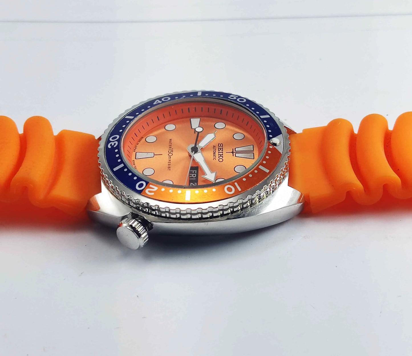 Seiko Automatic 6309A Orange Dial 17 Jewels Men's Sports Watch Discover-Diamonds