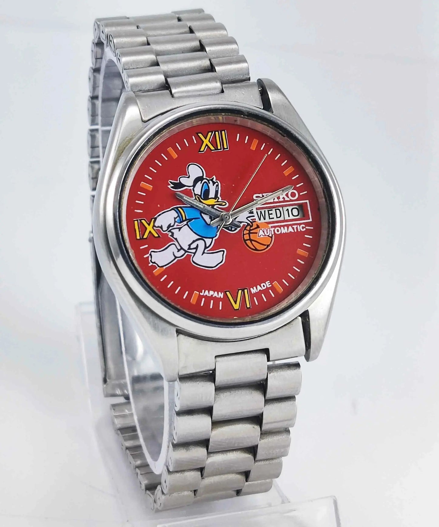 Seiko Automatic 6309A Red Dial 17 Jewels Men's Watch Discover-Diamonds