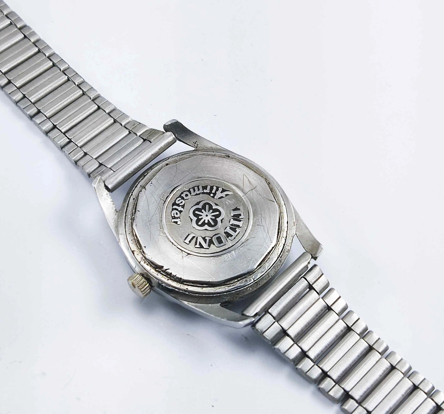 Titoni Airmaster 21 Jewels Titoflex Peacock Green Dial Watch Discover-Diamonds