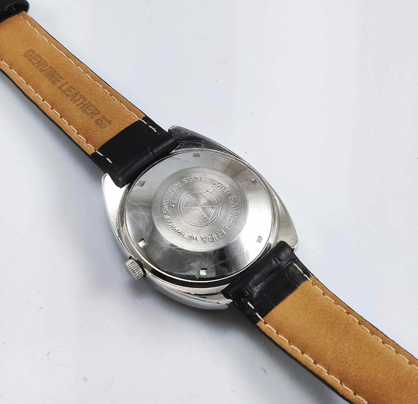 Favre Leuba Geneve 908 Gray Dial Automatic 25 Jewels Men's Wrist Watch - Discover-Diamonds