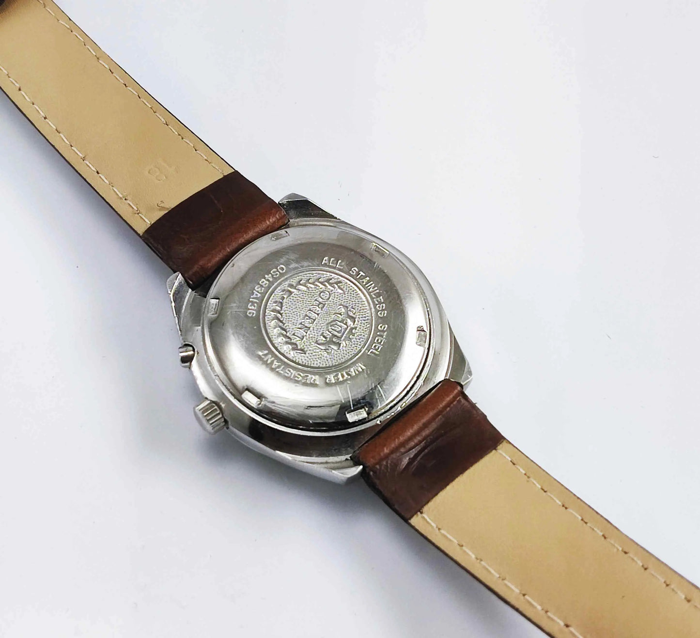 Orient 48320 Brown Dial 17 Jewels Date Function Men's Watch Discover-Diamonds