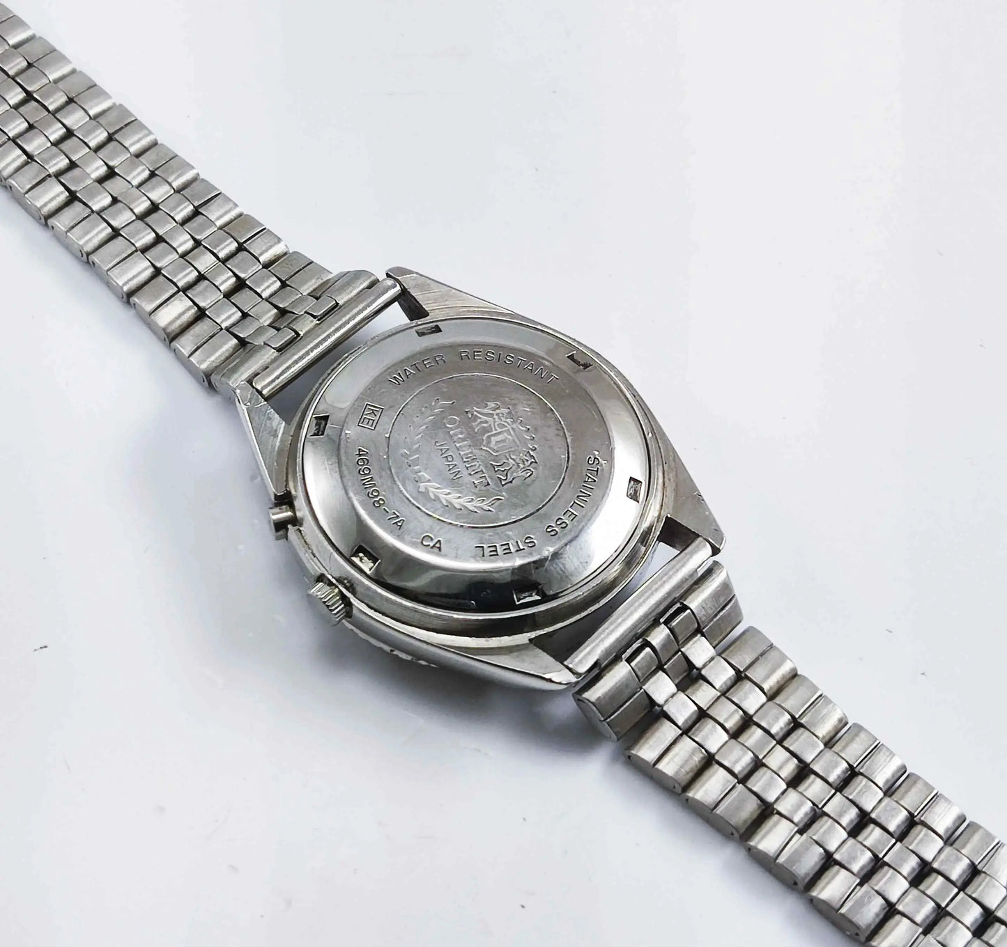 Genuine Orient Automatic 46941 Silver Dial 21 Jewels Day Date Discover-Diamonds