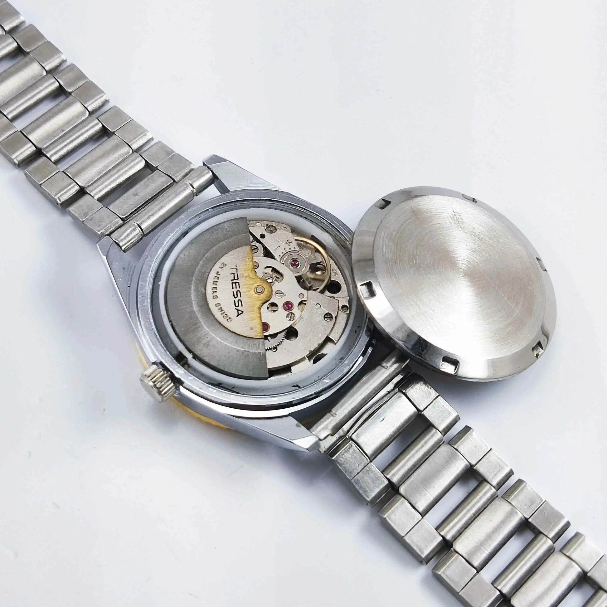 Trassa Automatic 21 Jewels Golden Eagle Green Dial Golden Bezel 2066 Discover-Diamonds