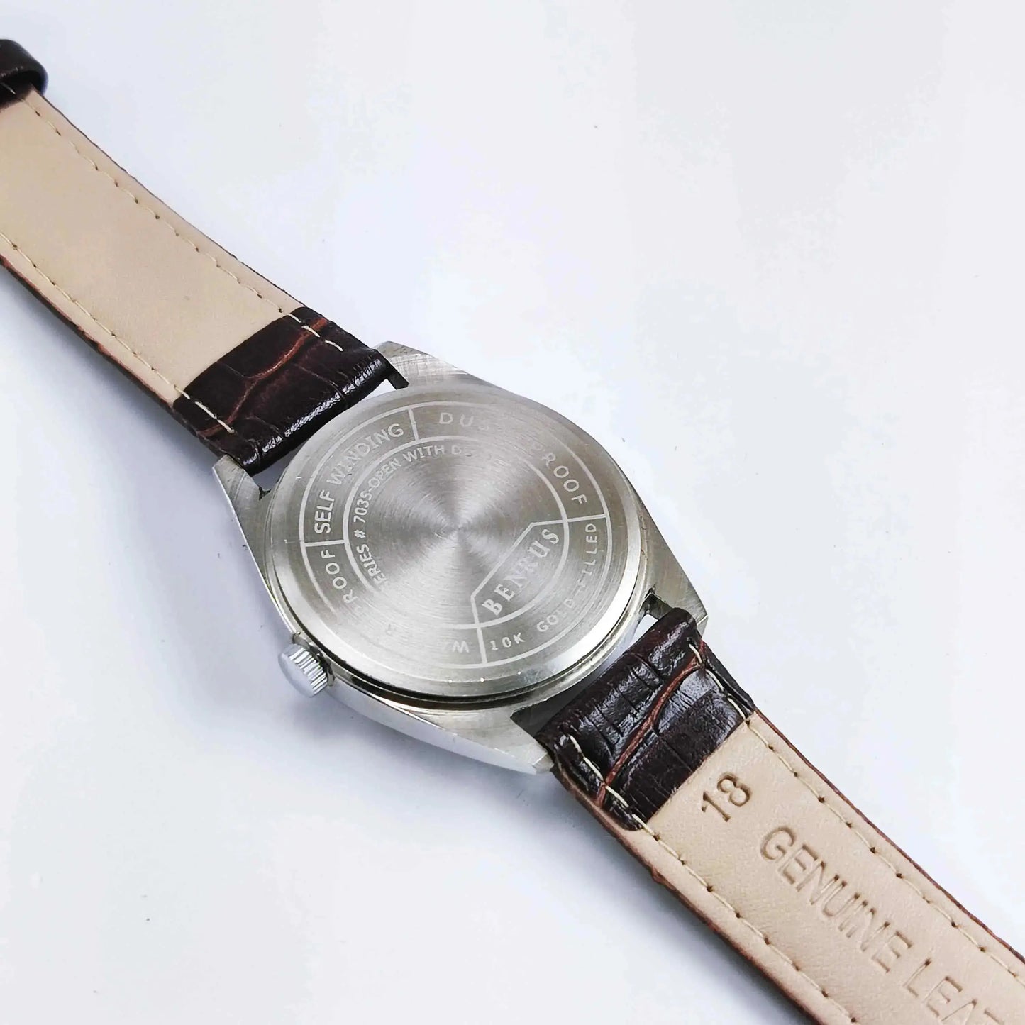 Benrus Silver Dial ST-96 17 Jewels Shock Proof Men's Watch Discover-Diamonds