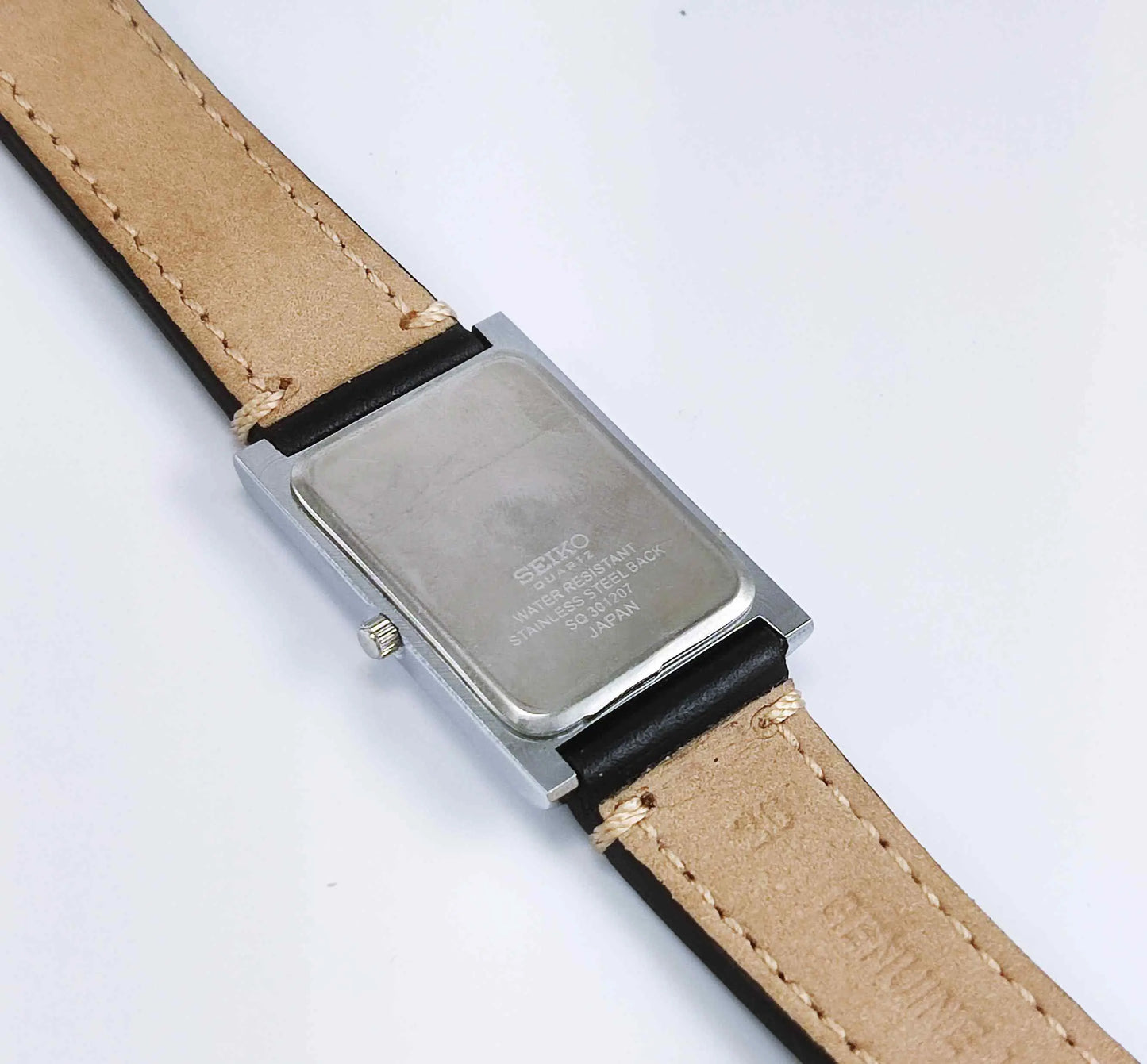Seiko Quartz MIYOTA Silver Dial Silver Case Men's Watch Discover-Diamonds