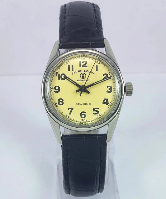 Favre Leuba Geneve Sea King Cream Dial Women's Watch 101 Discover-Diamonds