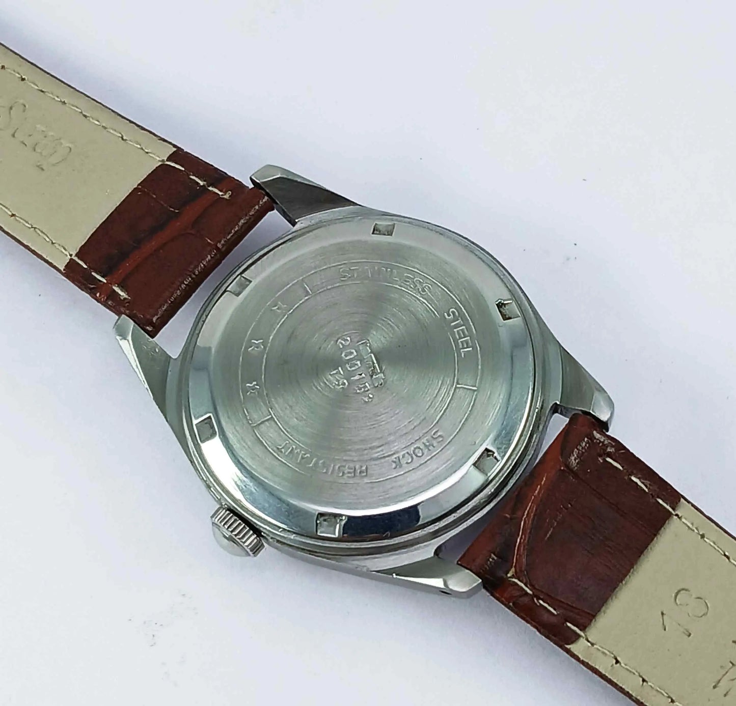 HMT Gandaberunda Kannada Green Dial Numerals 17 Jewels Handwinding Men's Watch 0231 Discover-Diamonds