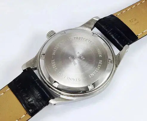 HMT Janata Black Dial Para Shock 17 Jewels Handwinding Men's Watch 0231 Discover-Diamonds