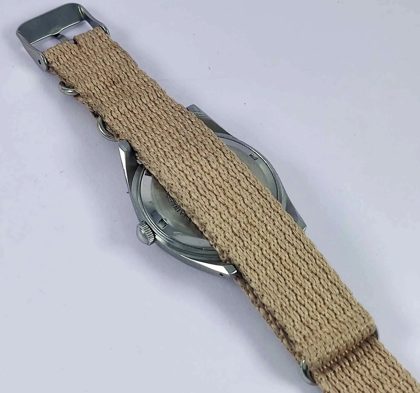 HMT Janata Yellow-Gold Color Dial Para Shock 17 Jewels Mechanical Handwinding Men's Wrist Watch 0231 Discover-Diamonds