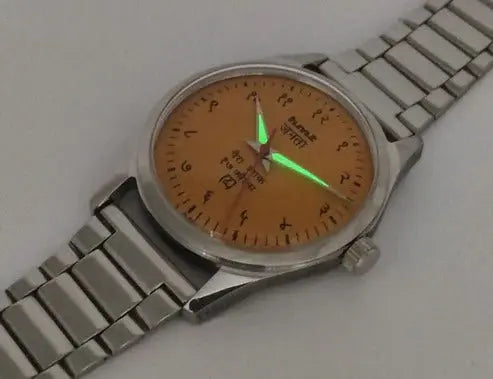 HMT Janata Para Shock 17 Jewels Yellow Devanagari Dial Men's Watch 0231 - Discover-Diamonds