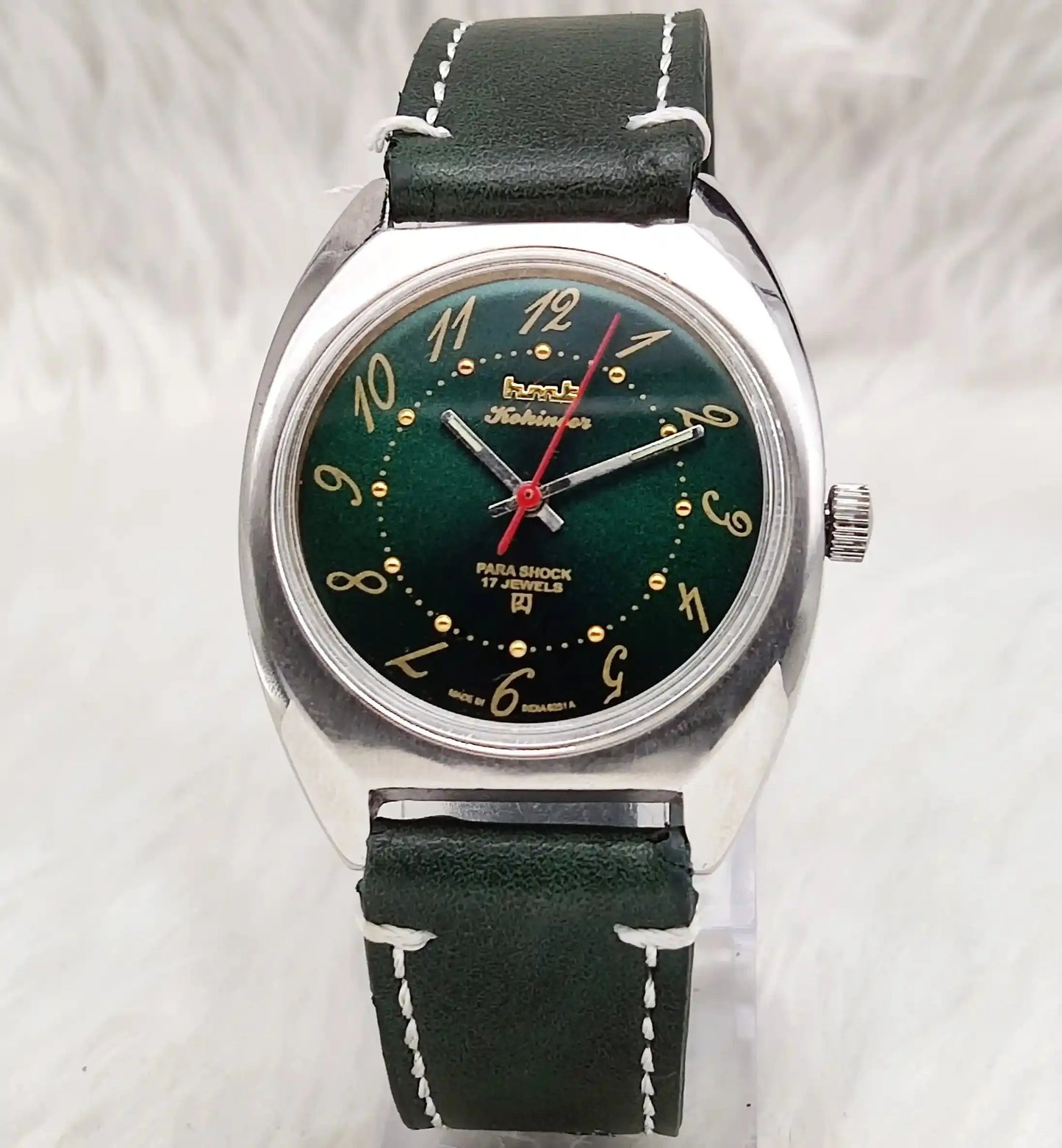 HMT Kohinoor English Numerals Green Dial Handwinding