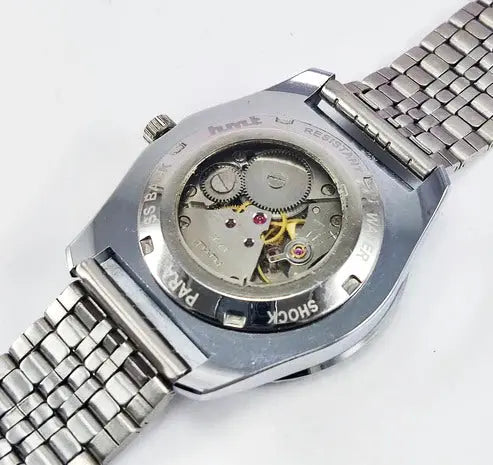 HMT Kohinoor Purple Dial Para Shock 17 Jewels Transparent Back Mechanical Handwinding Men's Watch 0231 (Copy) Discover-Diamonds