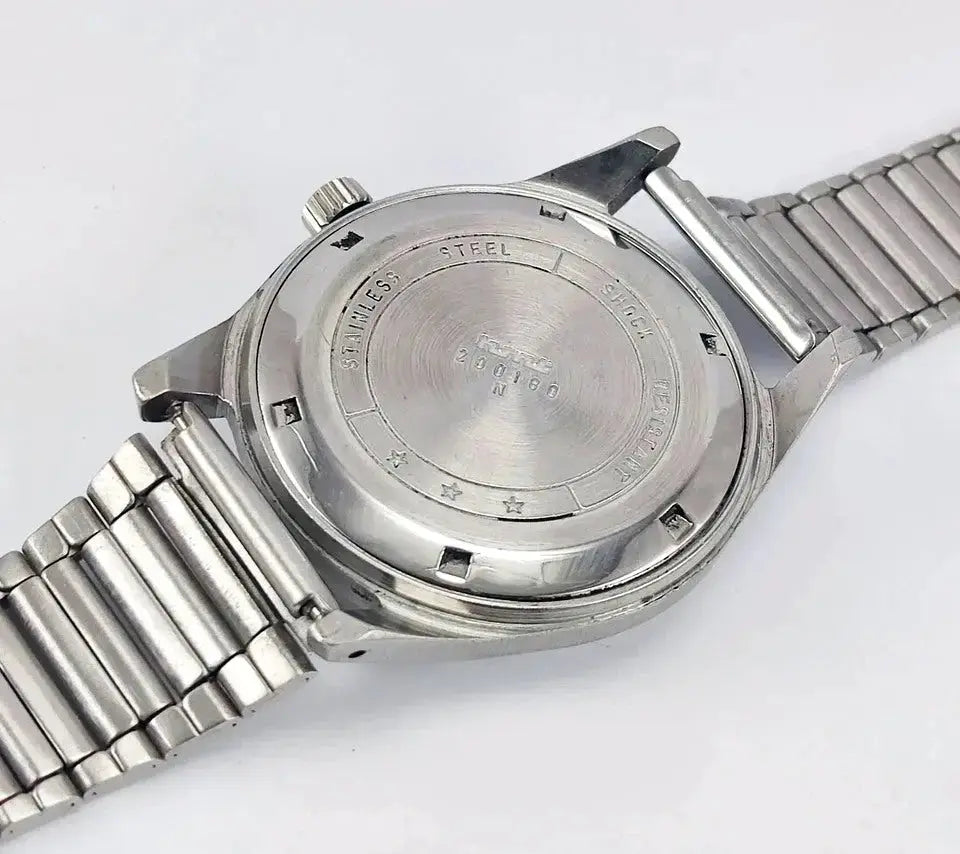 HMT Pilot White Dial 17 Jewels Para Shock Mechanical Handwinding Men's Wrist Watch 0231 Discover-Diamonds