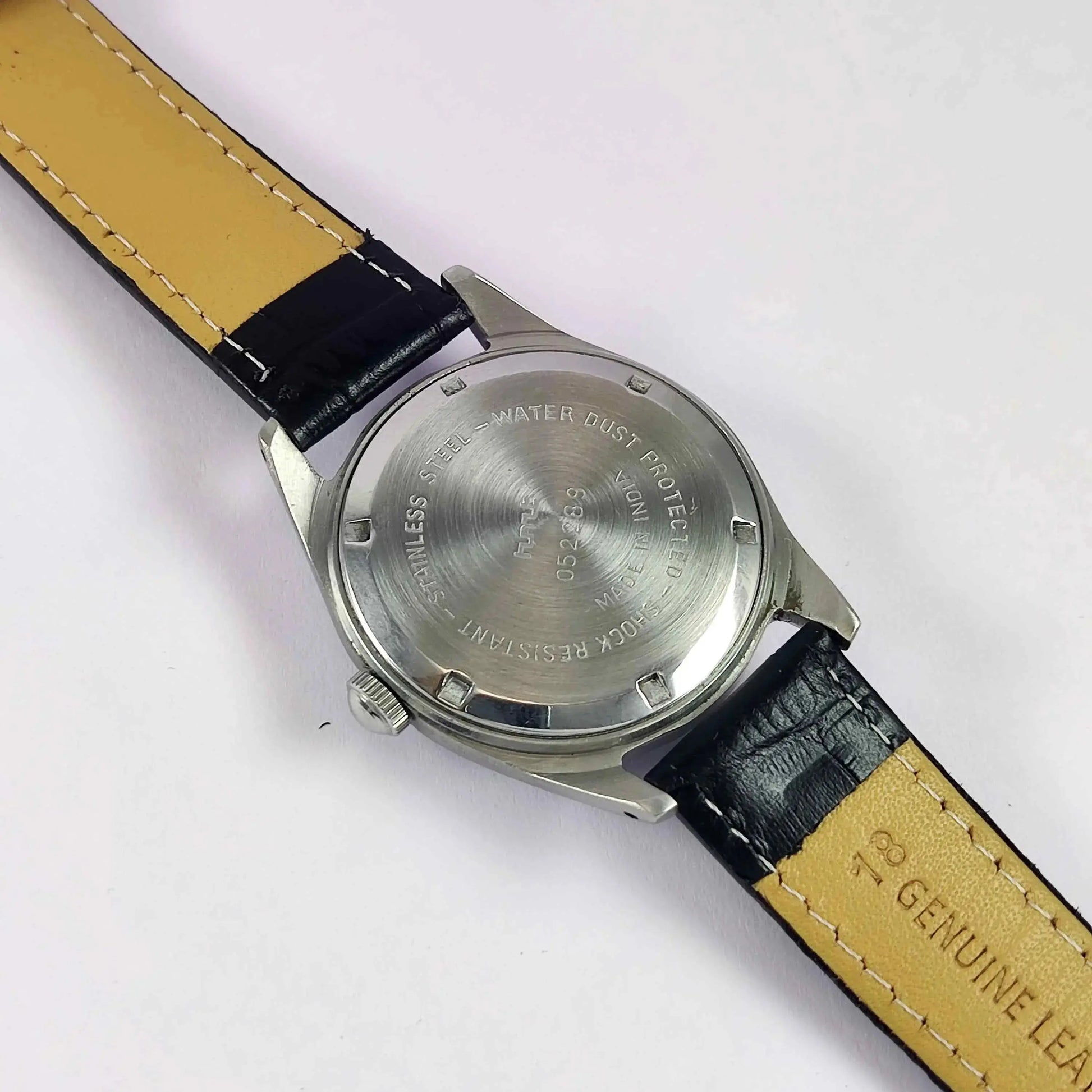 HMT Gandaberunda Kannada Numerals Black Dial 17 Jewels Handwinding Men's Watch 0231 Discover-Diamonds