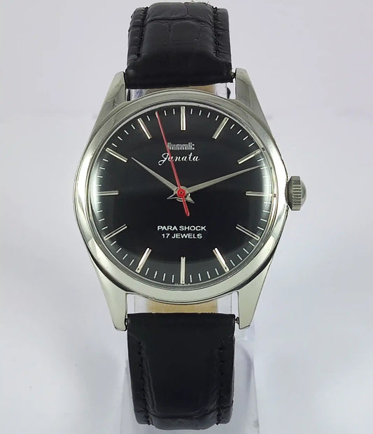 HMT Janata Para Shock 17 Jewels Black Dial Men's  Watch Discover-Diamonds