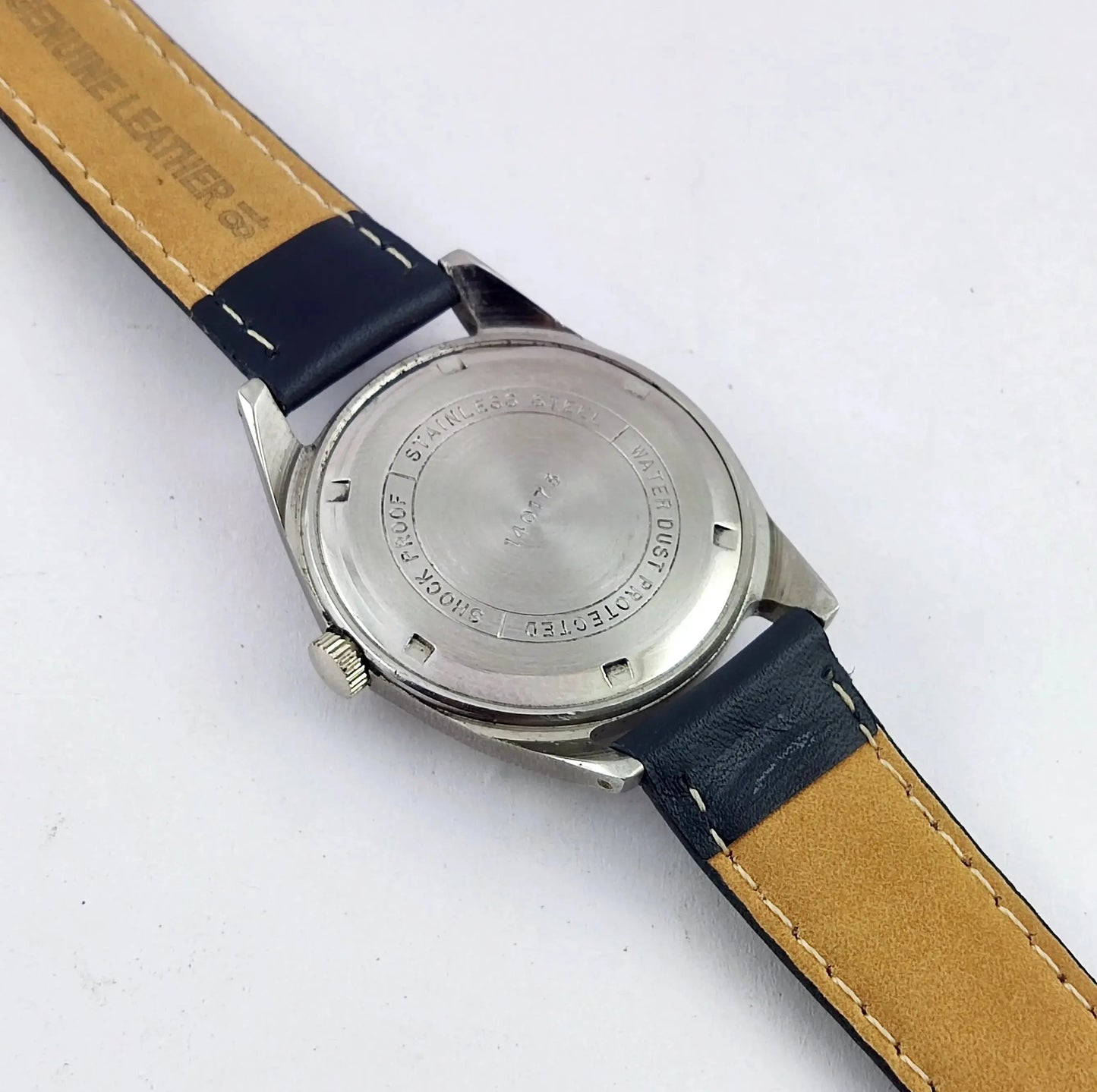 HMT Pilot Silver Dial Para Shock 17 Jewels Mechanical Handwinding Men's Watch 0231 Discover-Diamonds