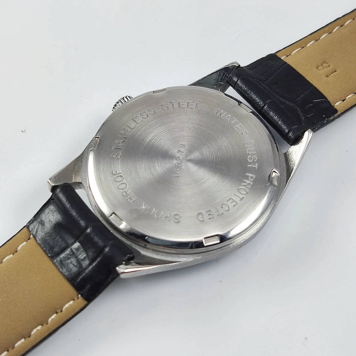 HMT Jawan Para Shock 17 Jewels Blue Dial Mechanical Hand winding Men's Wrist Watch Discover-Diamonds