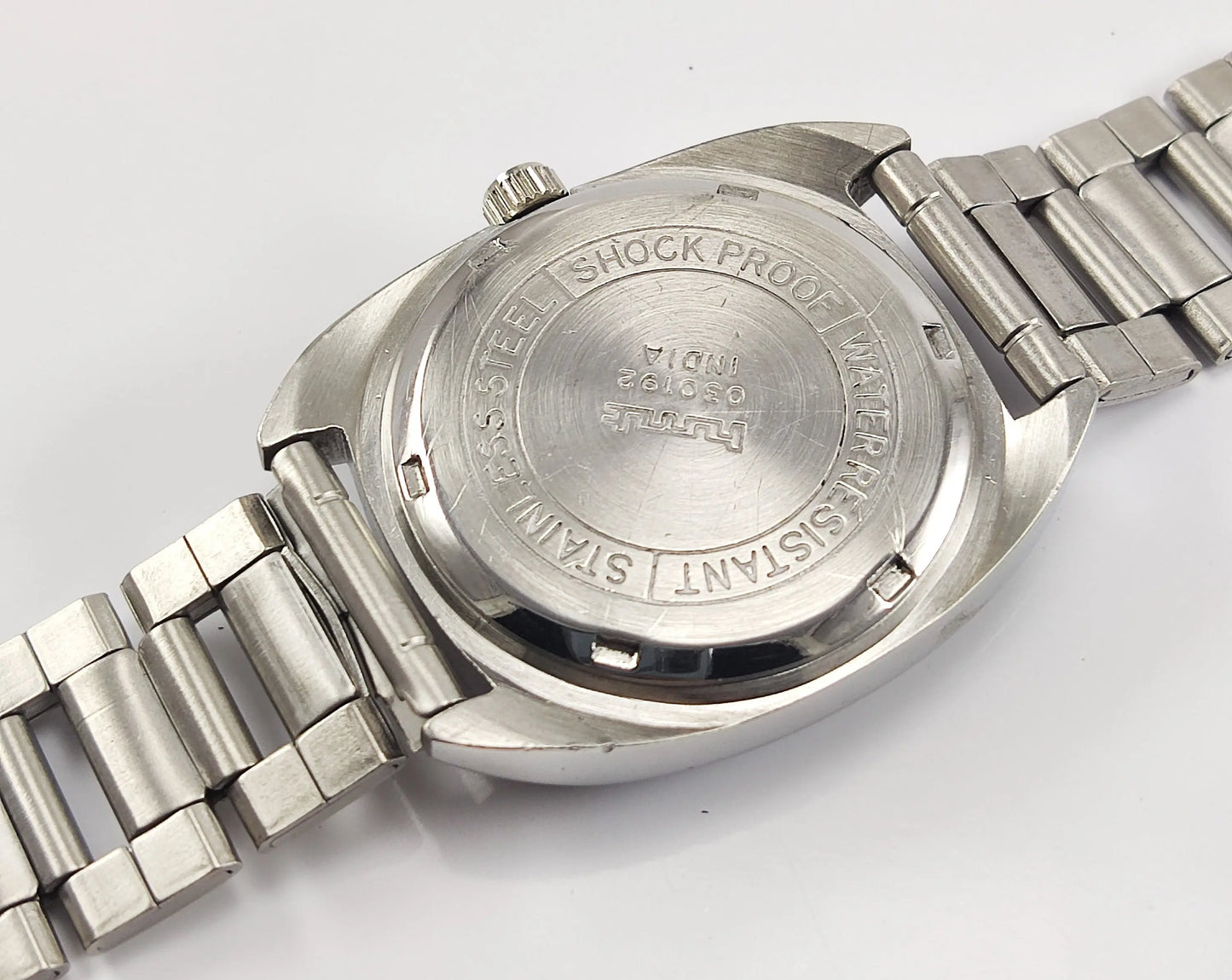 HMT Para Shock 17 Jewels Gray Dial Mechanical Hand winding Men's Wrist Watch Discover-Diamonds