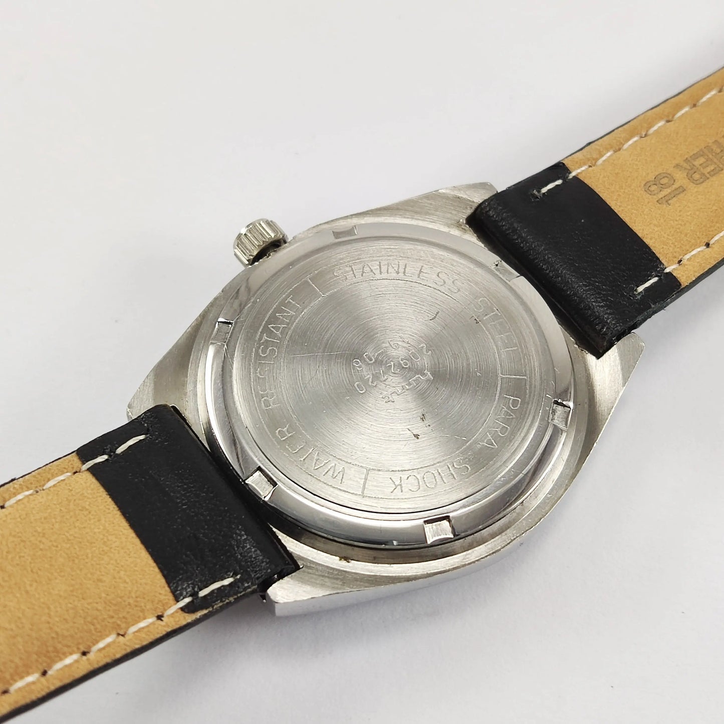 HMT Para Shock 17 Jewels Peacock Blue Dial Mechanical Hand winding Men's Wrist Watch Discover-Diamonds