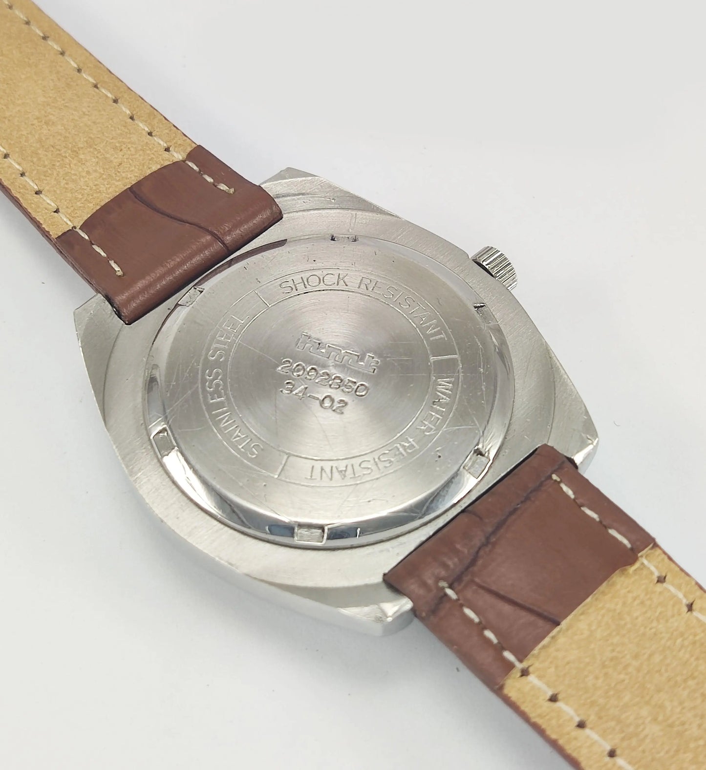 HMT Kohinoor Para Shock 17 Jewels Peacock Blue Dial Mechanical Hand winding Men's Wrist Watch - Discover-Diamonds