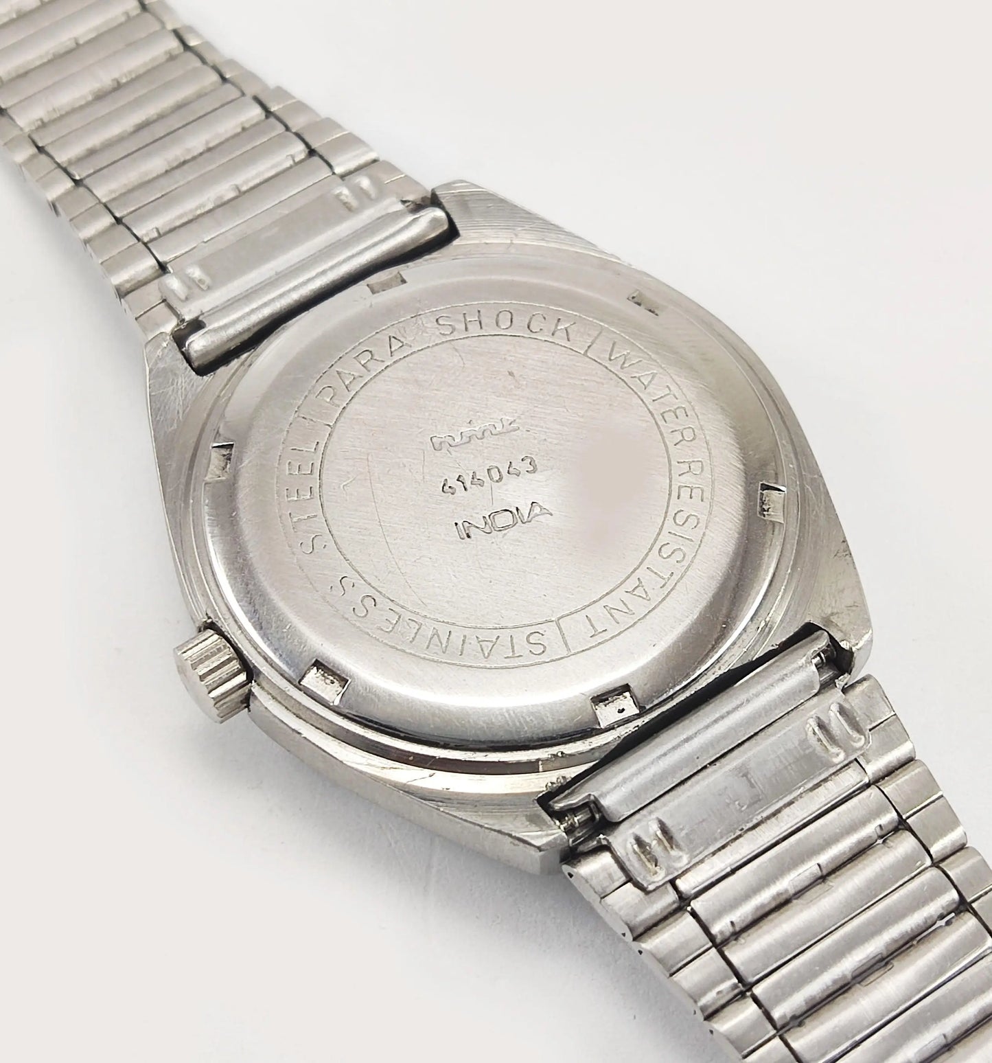 HMT Para Shock 17 Jewels Blue Dial Mechanical Hand winding Men's Wrist Watch - Discover-Diamonds