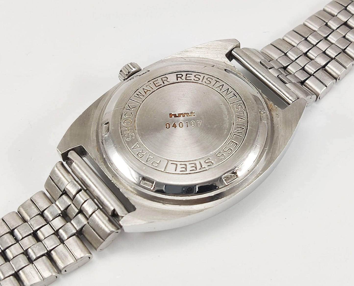 HMT Kohinoor Para Shock 17 Jewels Navy Blue Dial Mechanical Hand winding Men's Wrist Watch - Discover-Diamonds