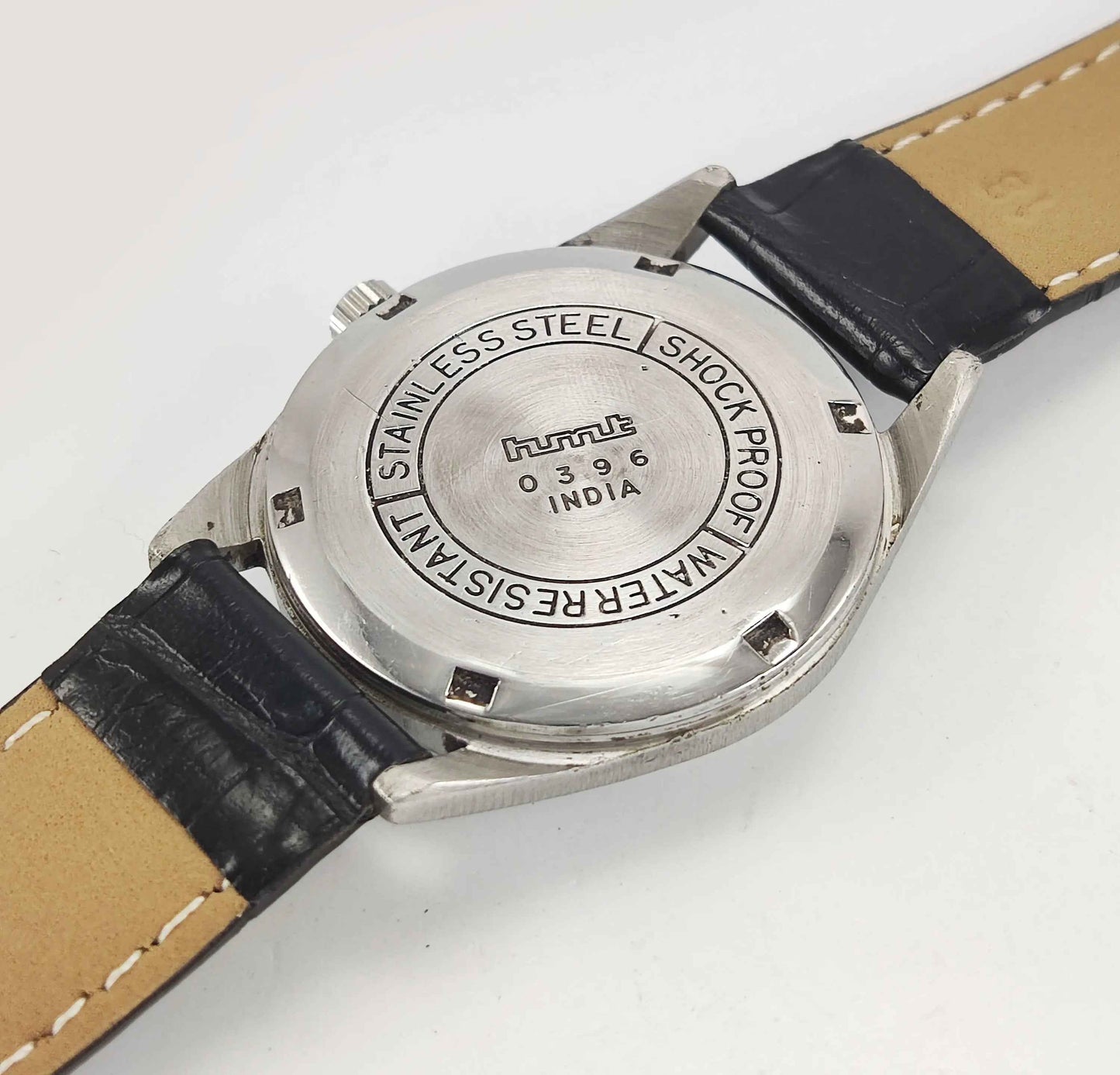 HMT Jubilee Para Shock 17 Jewels Silver Dial Mechanical Hand winding Men's Wrist Watch