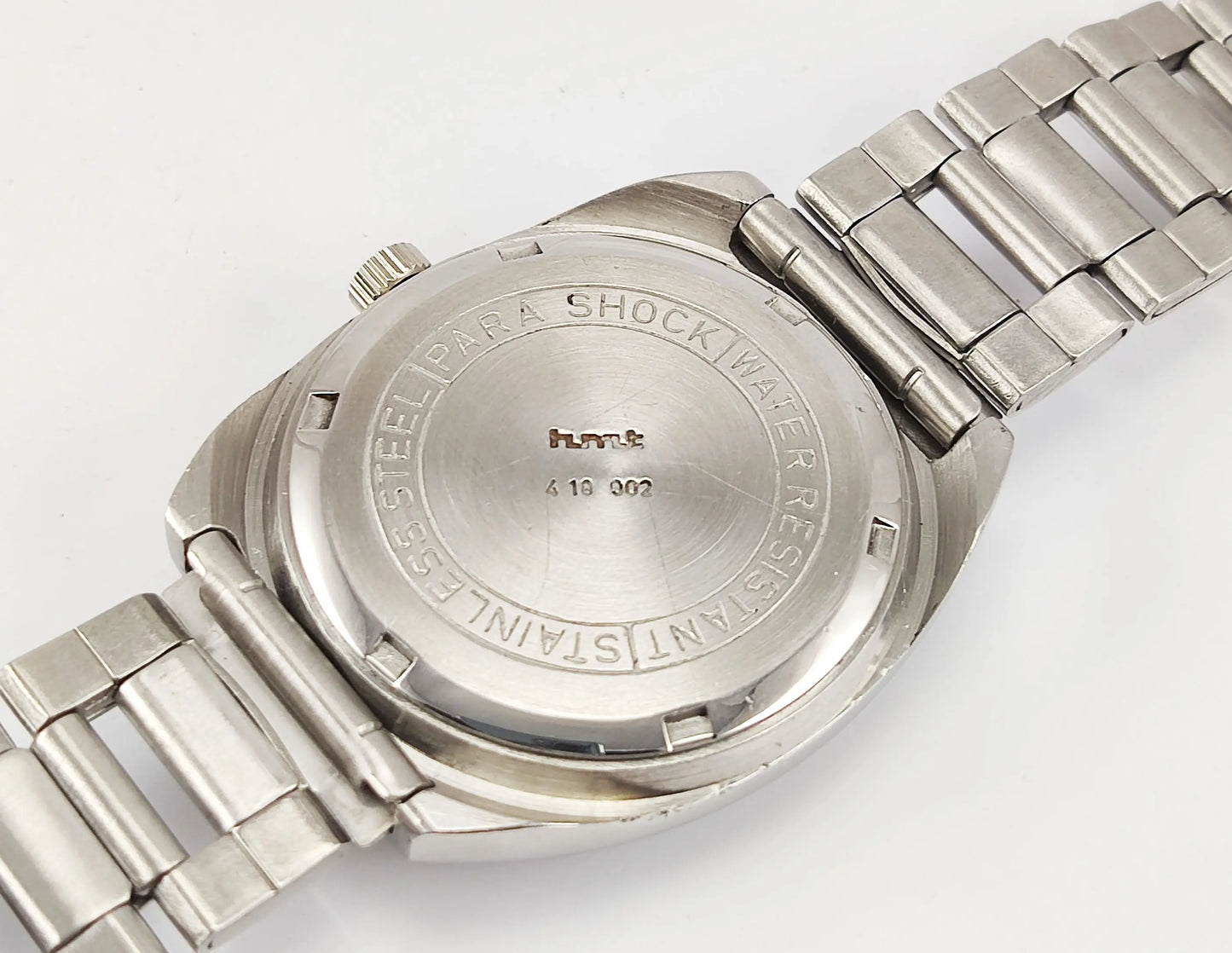 HMT Kohinoor Para Shock 17 Jewels Navy Blue Dial Mechanical Hand winding Men's Wrist Watch Discover-Diamonds