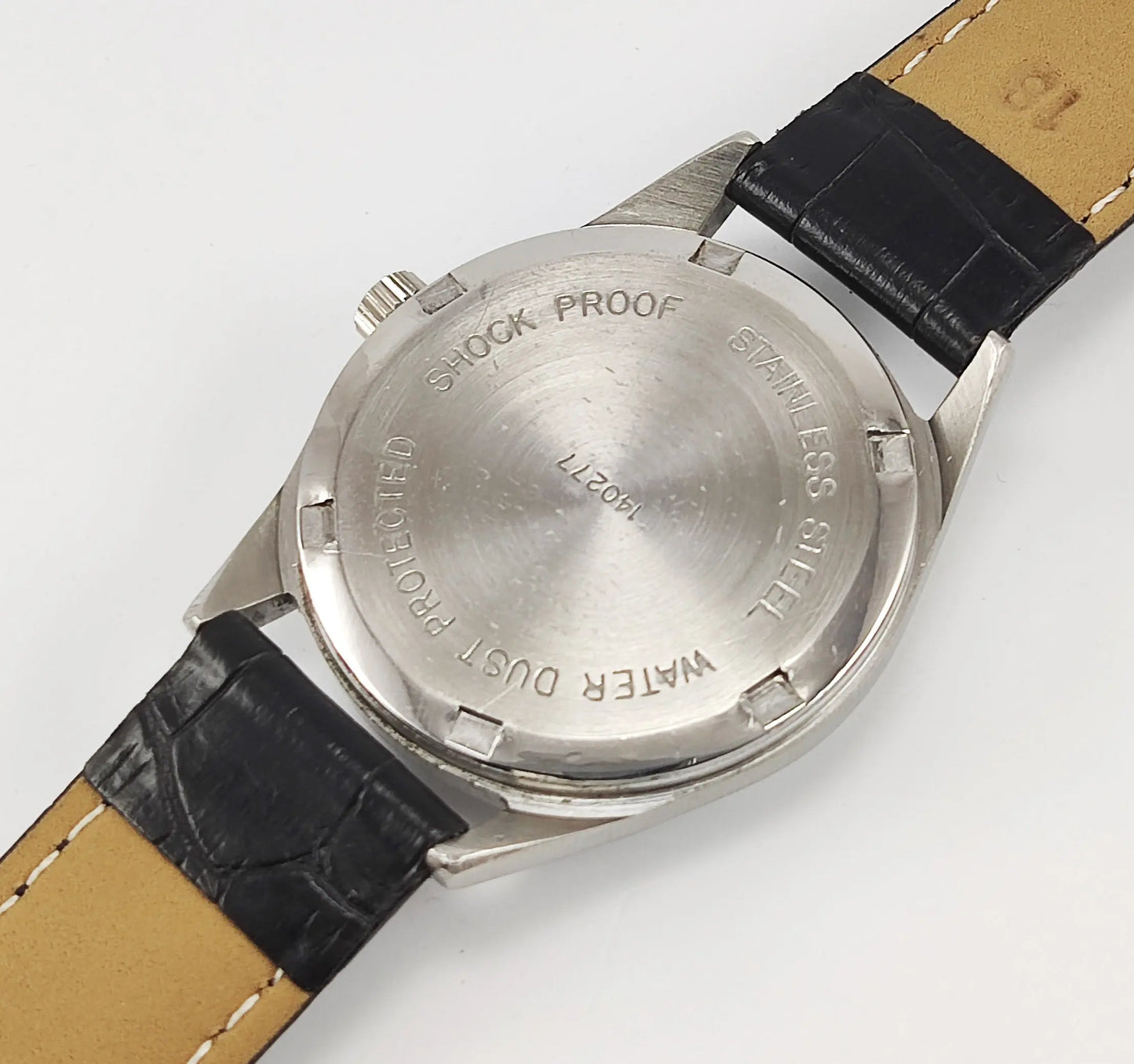 HMT Pilot Para Shock 17 Jewels White Dial Mechanical Hand winding Men's Wrist Watch Discover-Diamonds