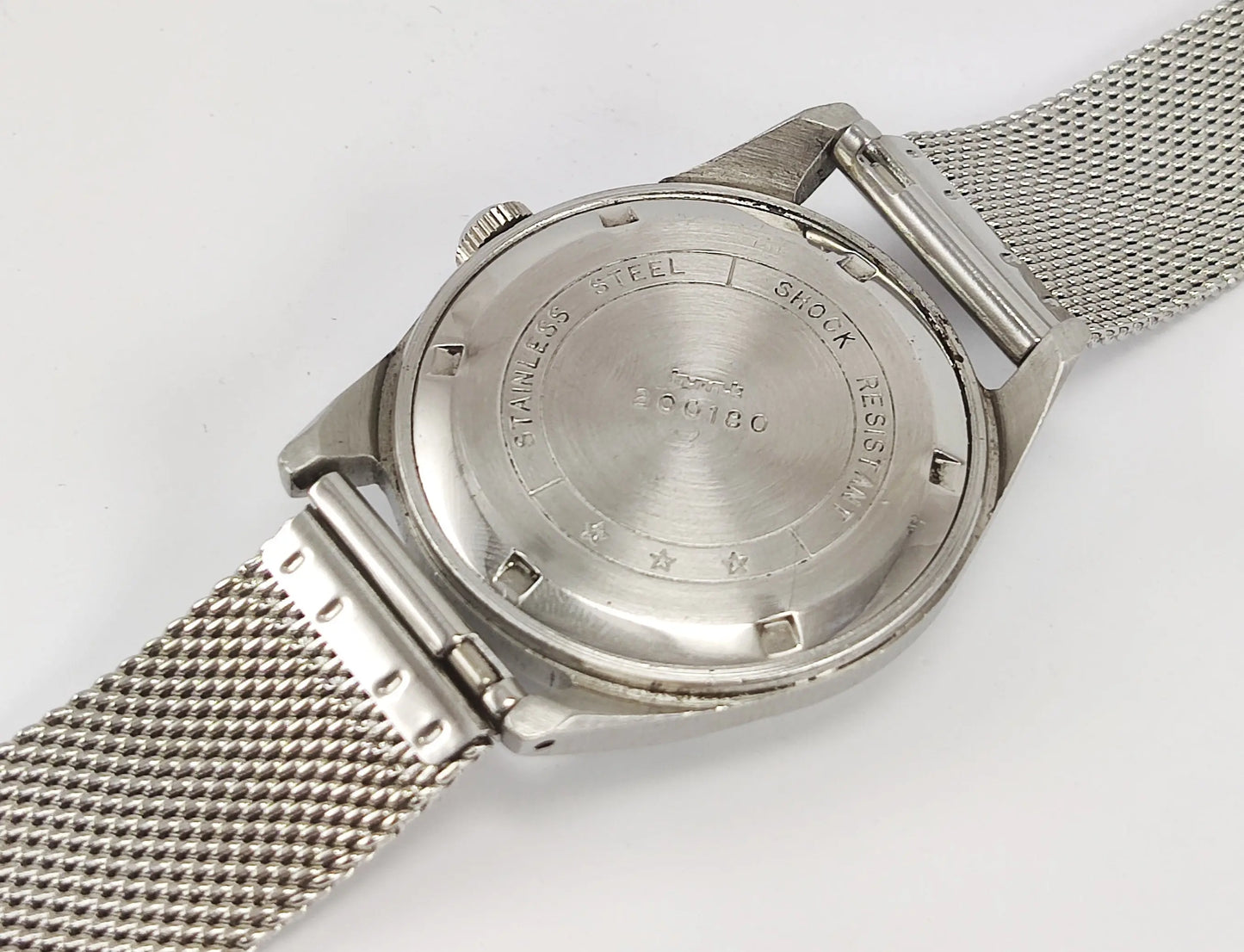 HMT Pilot Para Shock 17 Jewels Silver Dial Mechanical Hand winding Men's Wrist Watch Discover-Diamonds