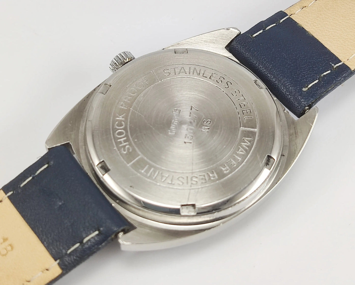 HMT Kohinoor Para Shock 17 Jewels Sun Yellow Dial Mechanical Hand winding Men's Wrist Watch Discover-Diamonds