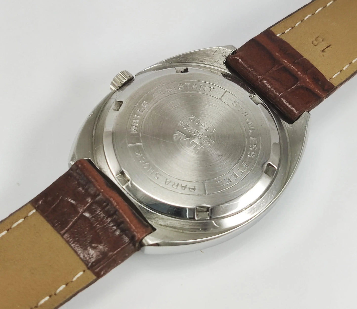 HMT Kohinoor Para Shock 17 Jewels Silver Dial Mechanical Hand winding Men's Wrist Watch - Discover-Diamonds