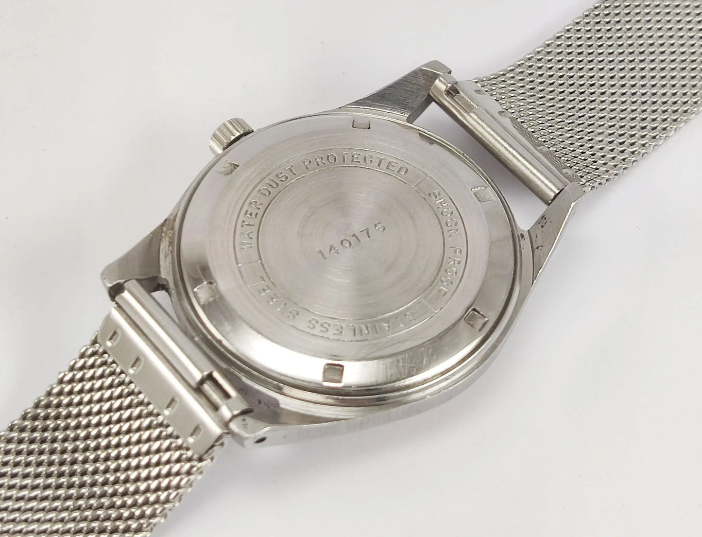 HMT Janata Para Shock 17 Jewels Orange Dial Mechanical Hand winding Men's Wrist Watch - Discover-Diamonds