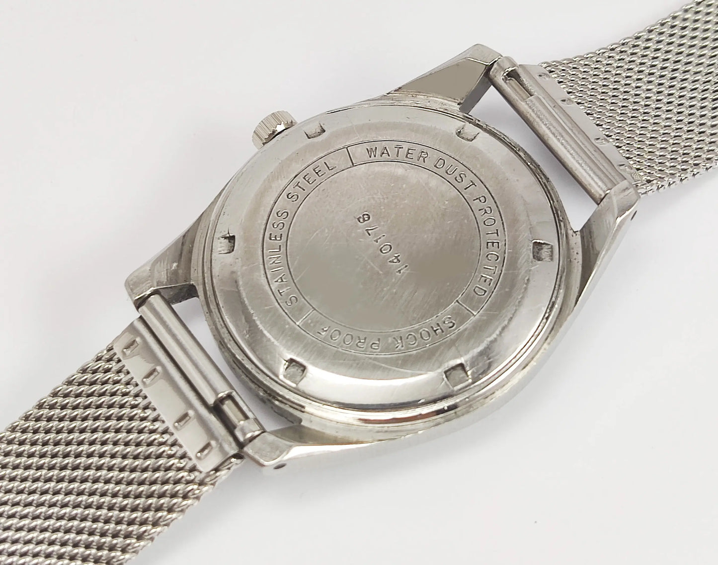HMT Para Shock 17 Jewels Black Dial Mechanical Hand winding Men's Wrist Watch Discover-Diamonds