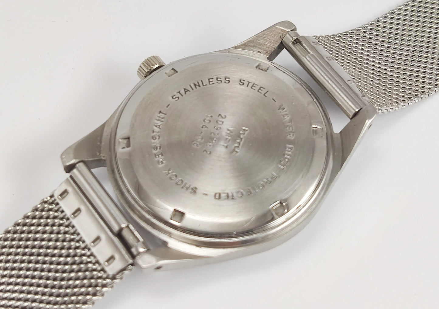 HMT Janata Para Shock 17 Jewels White Urdu/Arabic Dial Mechanical Hand winding Men's Wrist Watch Discover-Diamonds