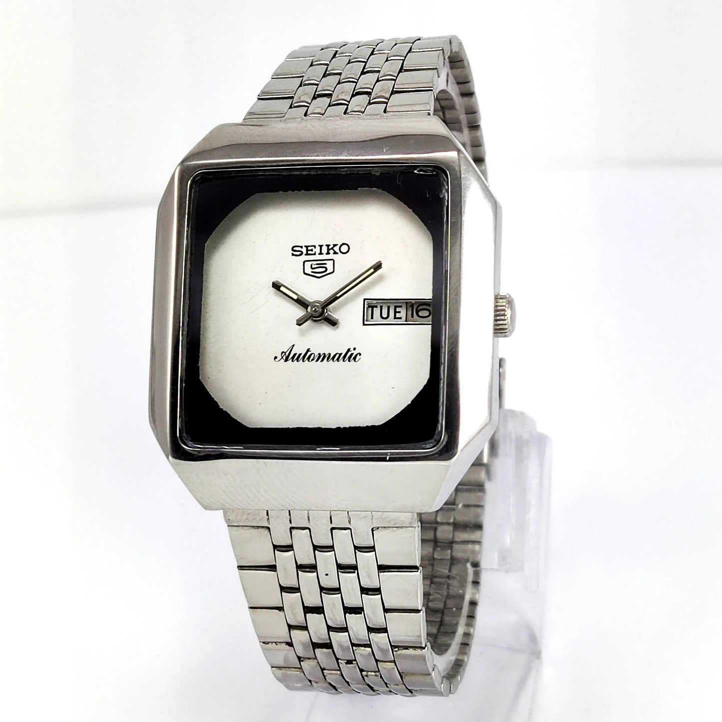 Seiko 5 Automatic-6309A Off-White Dial 17 Jewels Analog Day Date Men's Mechanical Watch - Discover-Diamonds