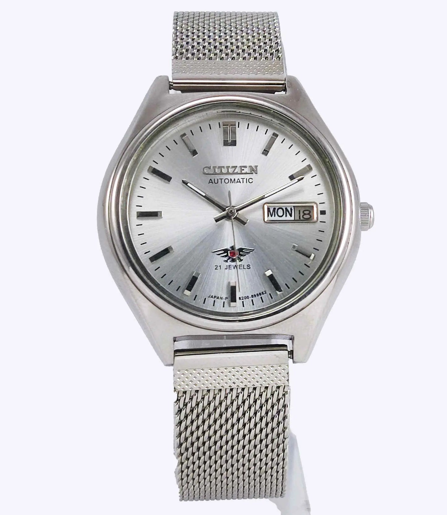 Citizen Automatic 21 Jewels 8200A Silver Dial Day Date Watch (Copy) Discover-Diamonds