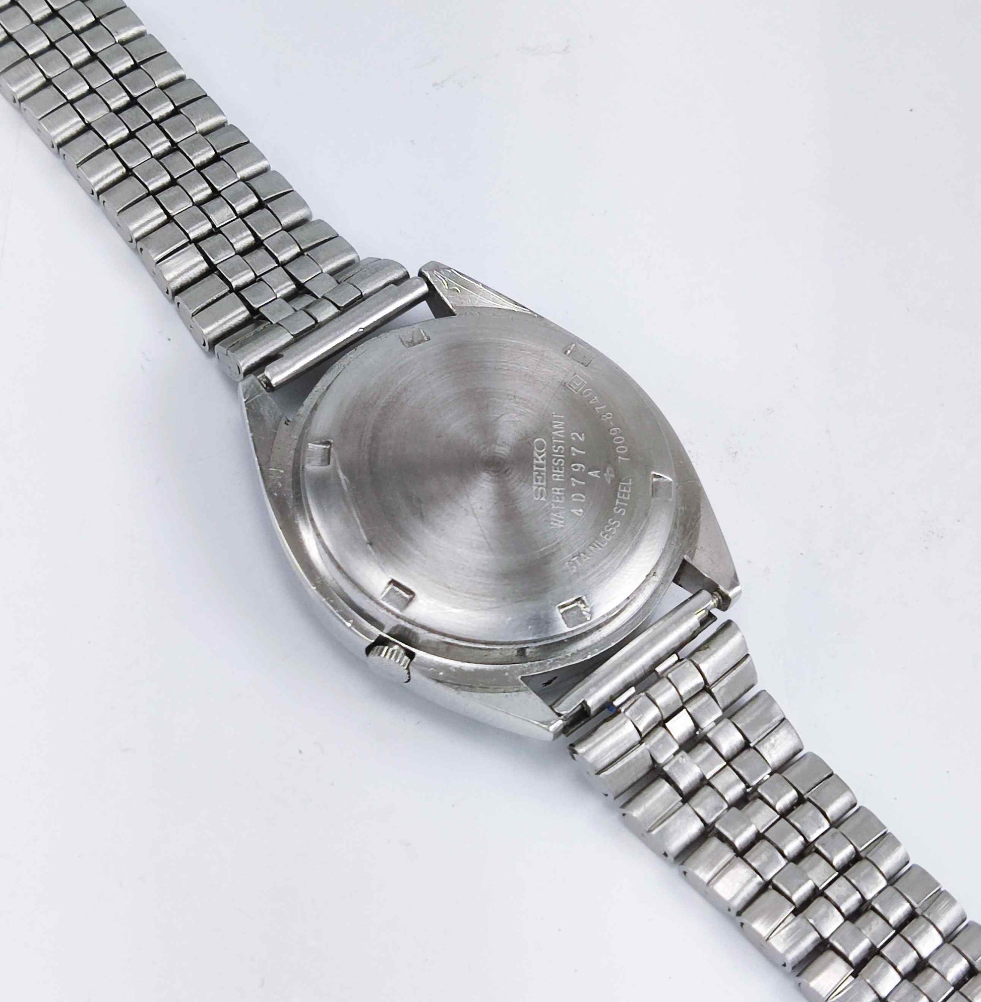 Seiko 5 Automatic-7009A Pearl Dial 17 Jewels Day Date Men's Mechanical Watch Discover-Diamonds