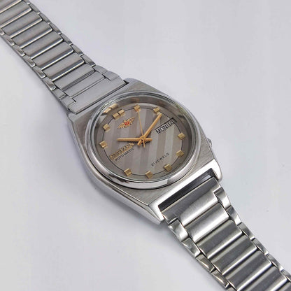 Citizen Automatic 8200A Gray Dial 21 Jewels Day Date Men's Mechanical Watch Discover-Diamonds