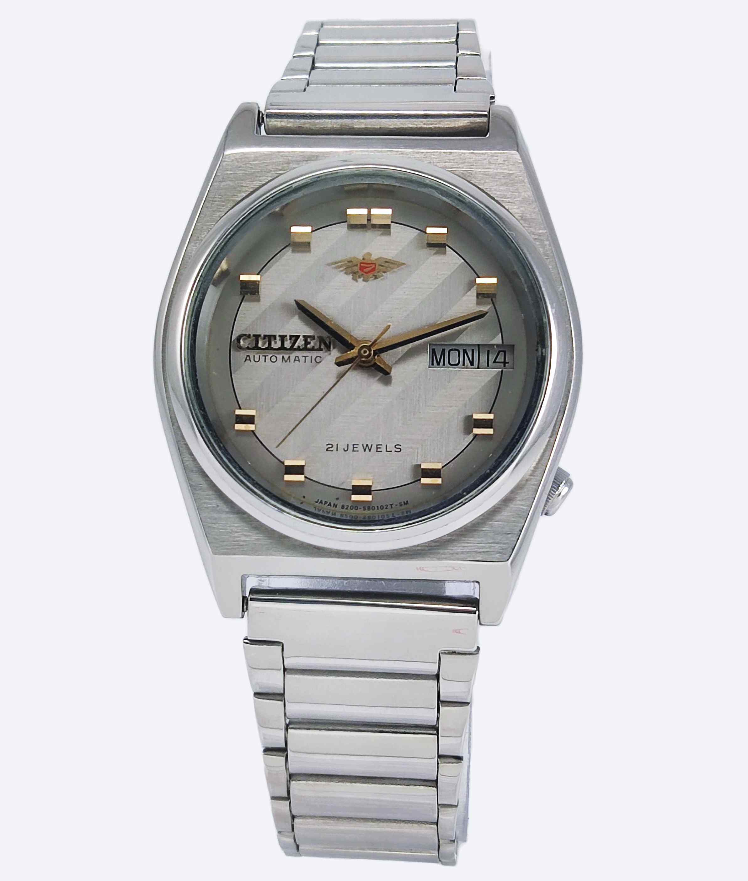 Vintage CITIZEN outlet Silver Plated Watch/Automatic 21 Jewels Day Date Men's Excellent Wrist Watch/Excellent condition