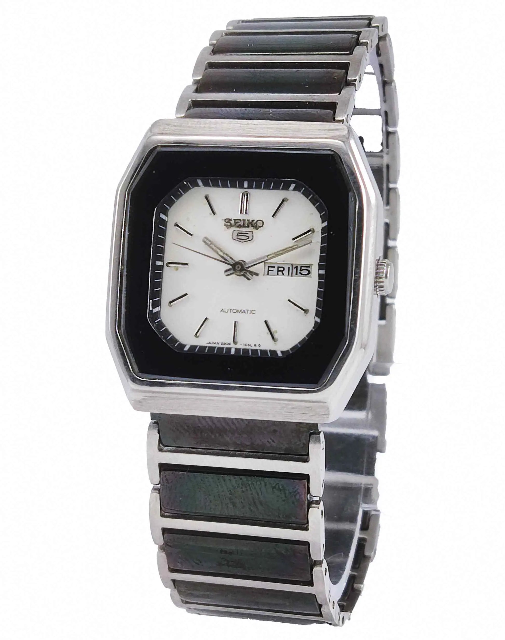 Seiko Automatic-2906A Off-White Dial 17 Jewels Day Date Watch