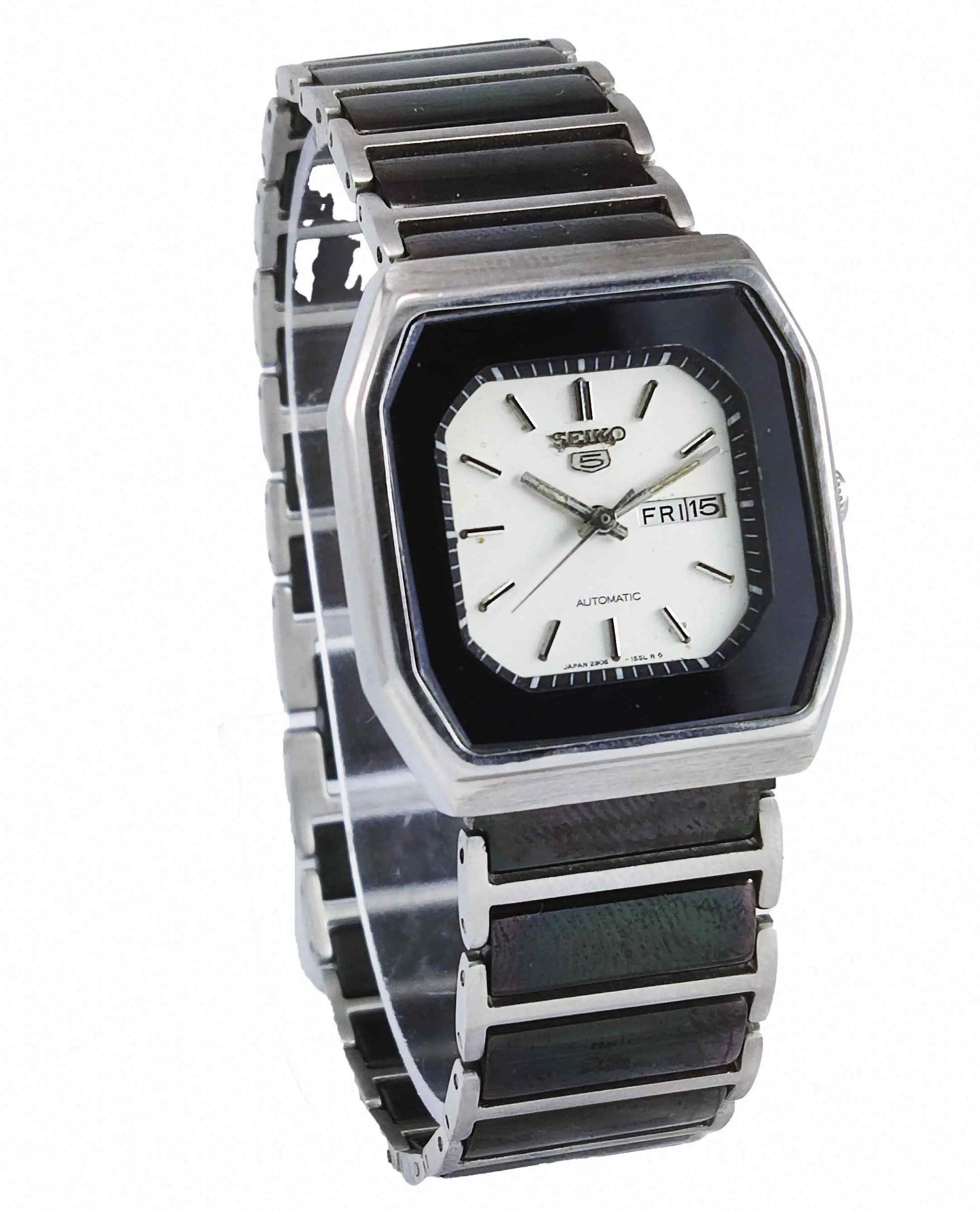 Seiko Automatic-2906A Off-White Dial 17 Jewels Day Date Watch