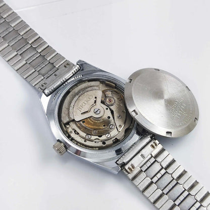 Seiko 5 Mechanical Automatic-6309 Yellow Dial 17 Jewels Day Date Men's Wrist Watch Discover-Diamonds