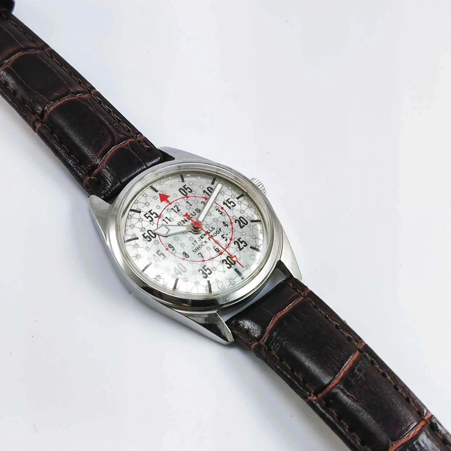 Benrus Silver Dial ST-96 17 Jewels Shock Proof Men's Watch Discover-Diamonds