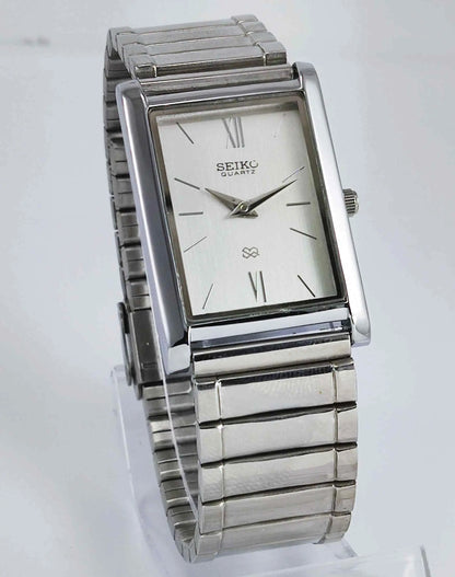 Seiko Quartz MIYOTA White Dial Golden Case Men's Watch Discover-Diamonds