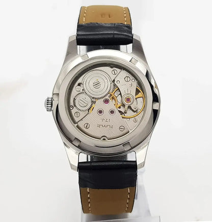 HMT Pilot Para Shock 17 Jewels White Dial Mechanical Hand winding Men's Wrist Watch Discover-Diamonds
