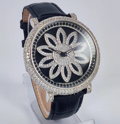 92.5 Sterling Silver BAOLISHI Quartz Watch Discover-Diamonds