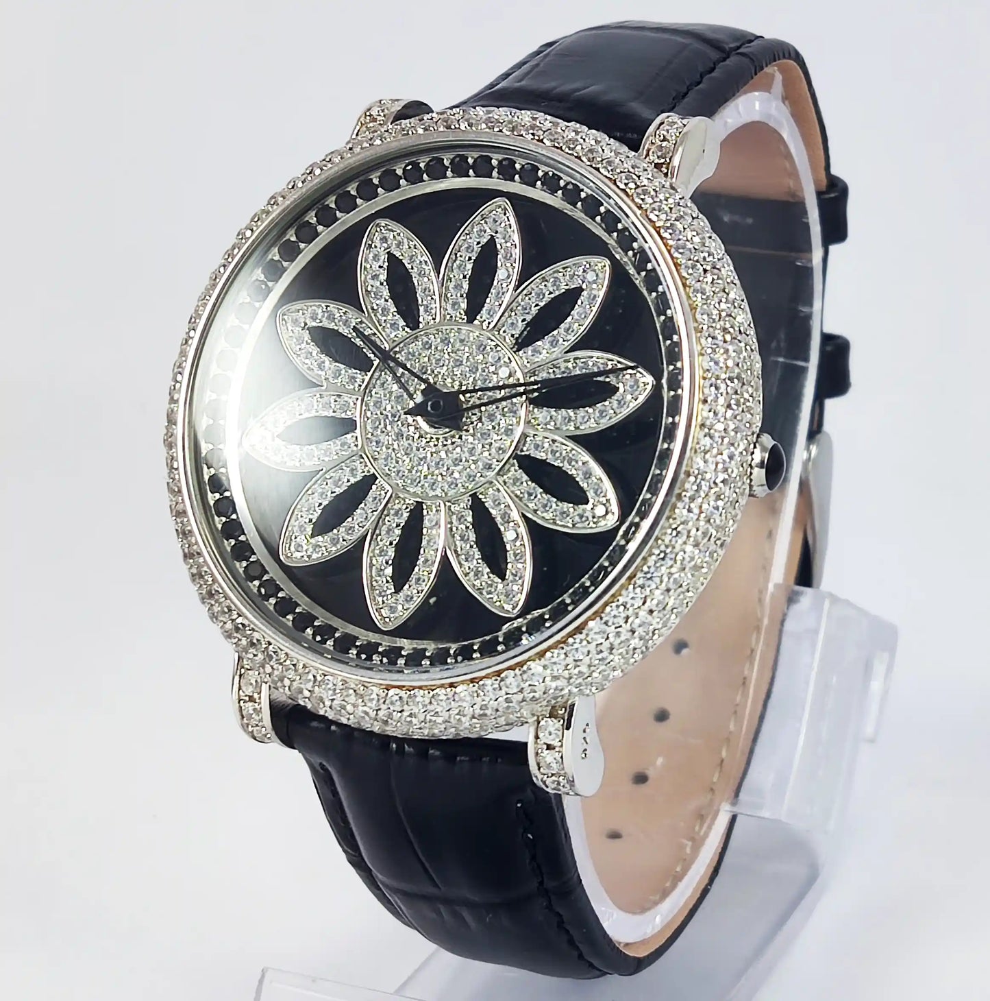 92.5 Sterling Silver BAOLISHI Quartz Watch Discover-Diamonds